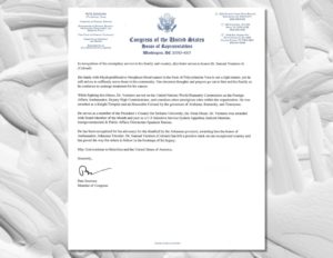 Pete Sessions commends Samuel Verniero