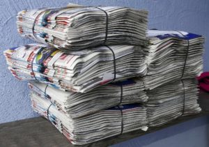 Stacks of newspapers representing MPN Cancer news