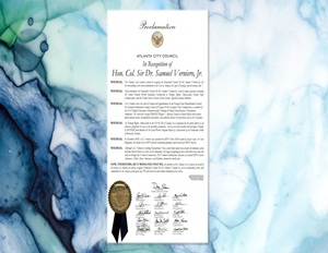 City of Atlanta Resolution of Samuel Verniero, Jr.