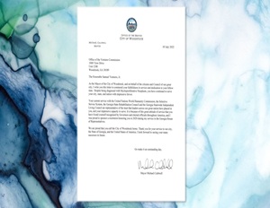 Woodstock, GA Mayor Michael Caldwell Letter Recognition of Samuel Verniero, Jr.