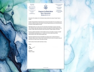 U.S. Rep Pete Sessions of Texas Commends Samuel Verniero, Jr.